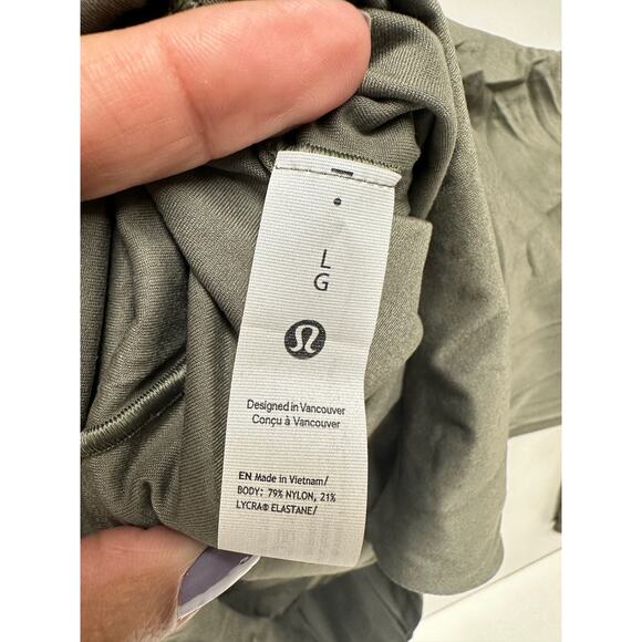 New Lululemon Size Large Ultra-Soft Nulu Square-Neck Long-Sleeve Bodysuit - Picture 7 of 9